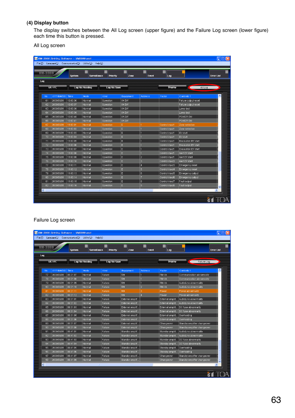 Toa VM-3000 Series User Manual | Page 63 / 90