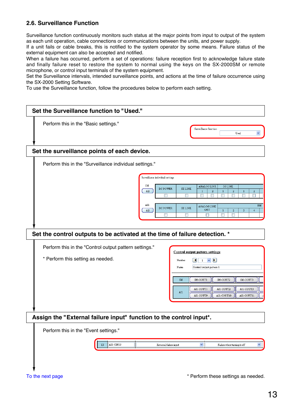 Surveillance function | Toa SX-2000 Series User Manual | Page 13 / 180