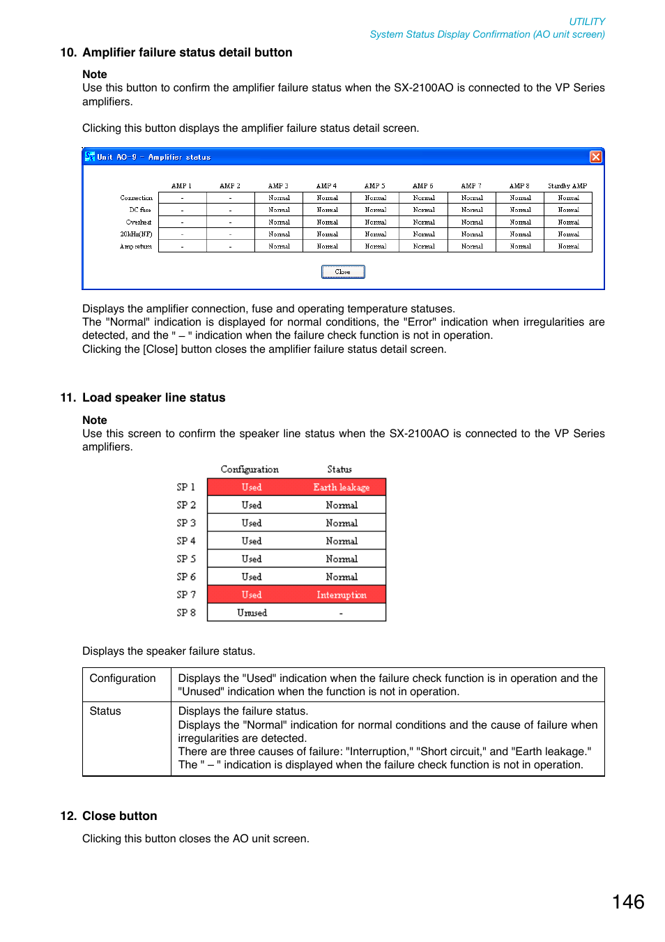 P. 146 | Toa SX-2000 Series User Manual | Page 146 / 180