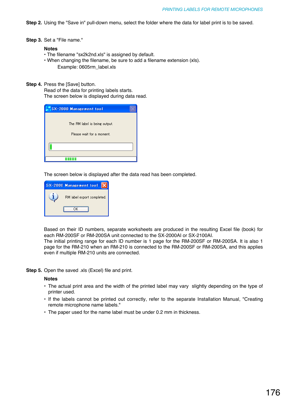 Toa SX-2000 Series User Manual | Page 176 / 180
