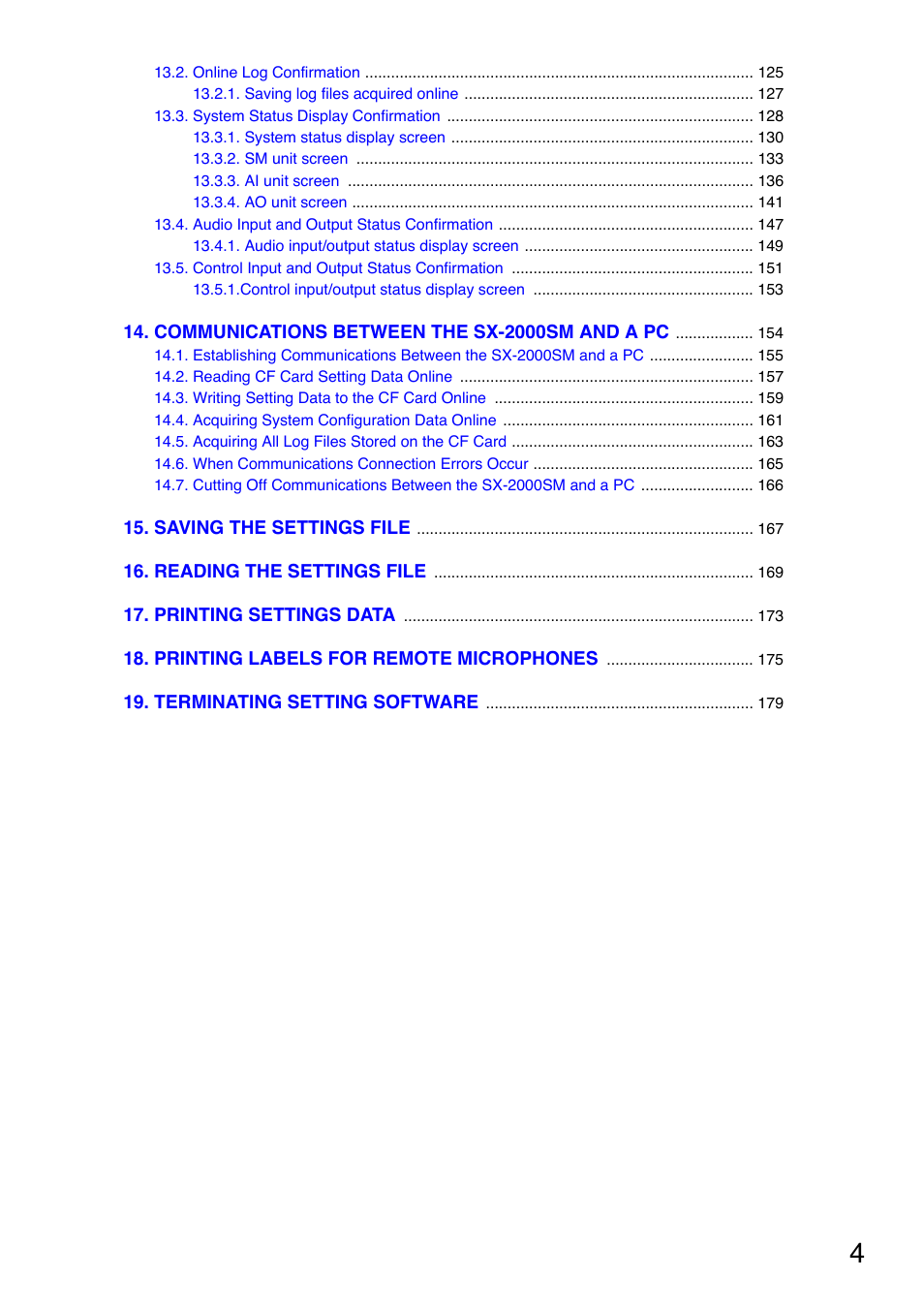 Toa SX-2000 Series User Manual | Page 4 / 180