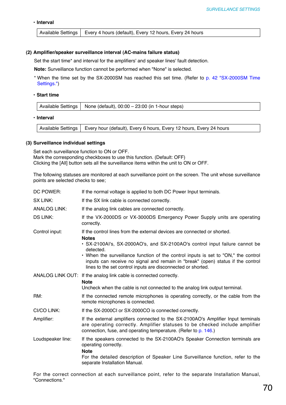 P. 70) | Toa SX-2000 Series User Manual | Page 70 / 180