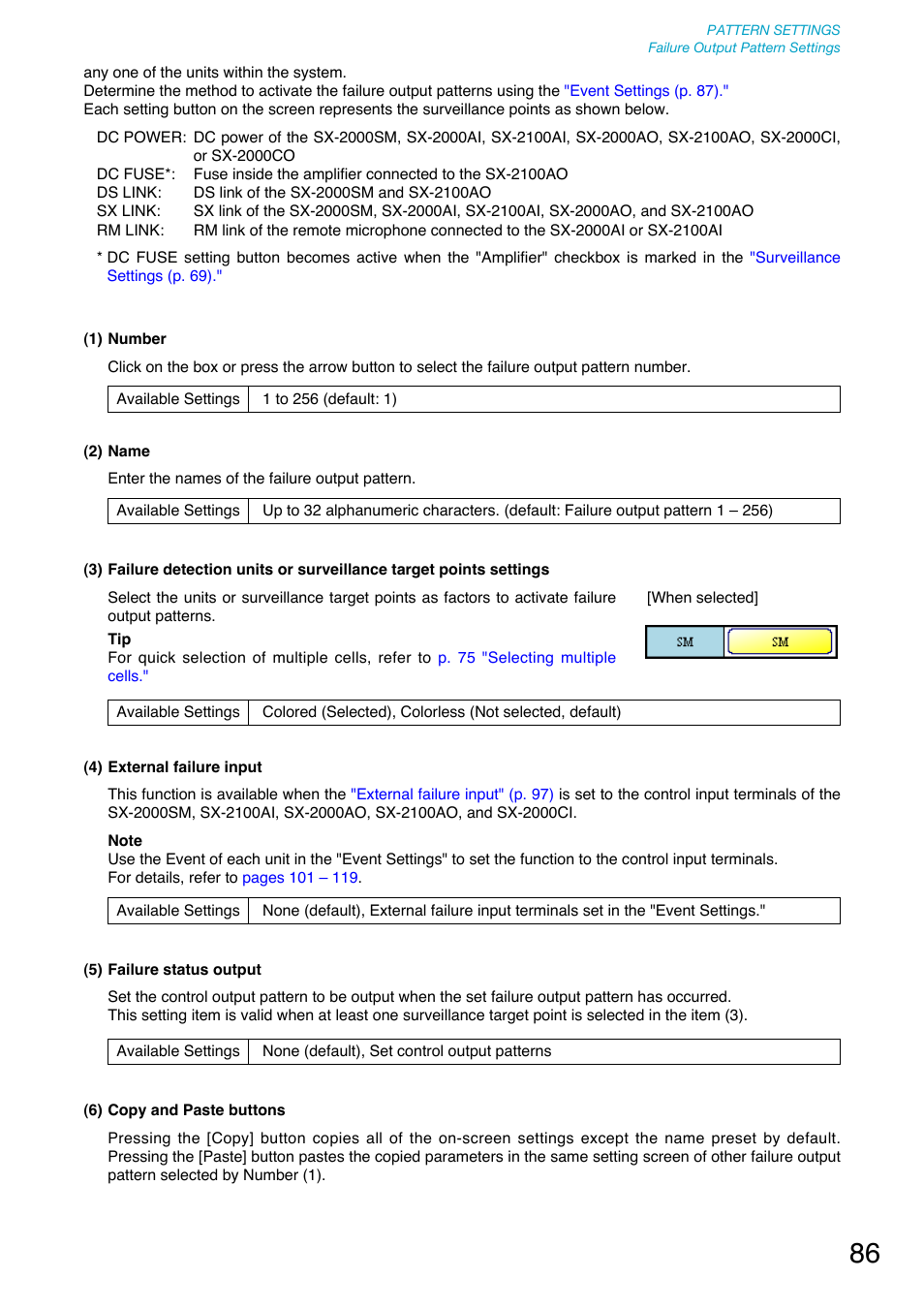 Toa SX-2000 Series User Manual | Page 86 / 180