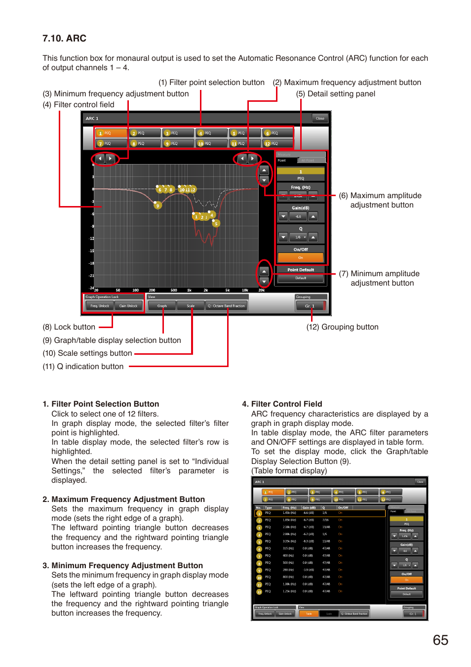 P. 65 | Toa M-864D Ver.2.2.0 User Manual | Page 65 / 131