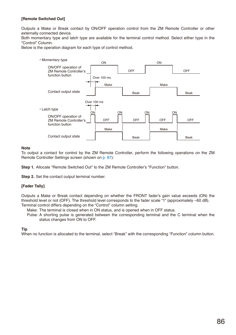 Toa M-864D Ver.2.2.0 User Manual | Page 86 / 131