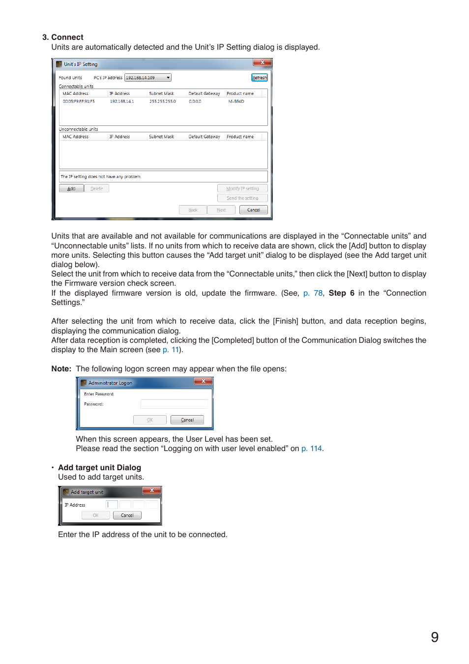 Toa M-864D Ver.2.2.0 User Manual | Page 9 / 131