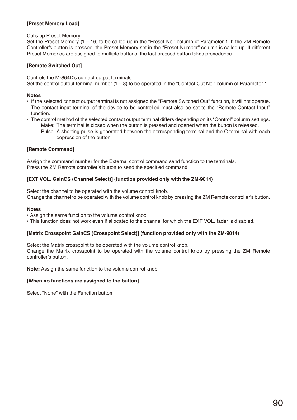 Toa M-864D Ver.2.2.0 User Manual | Page 90 / 131