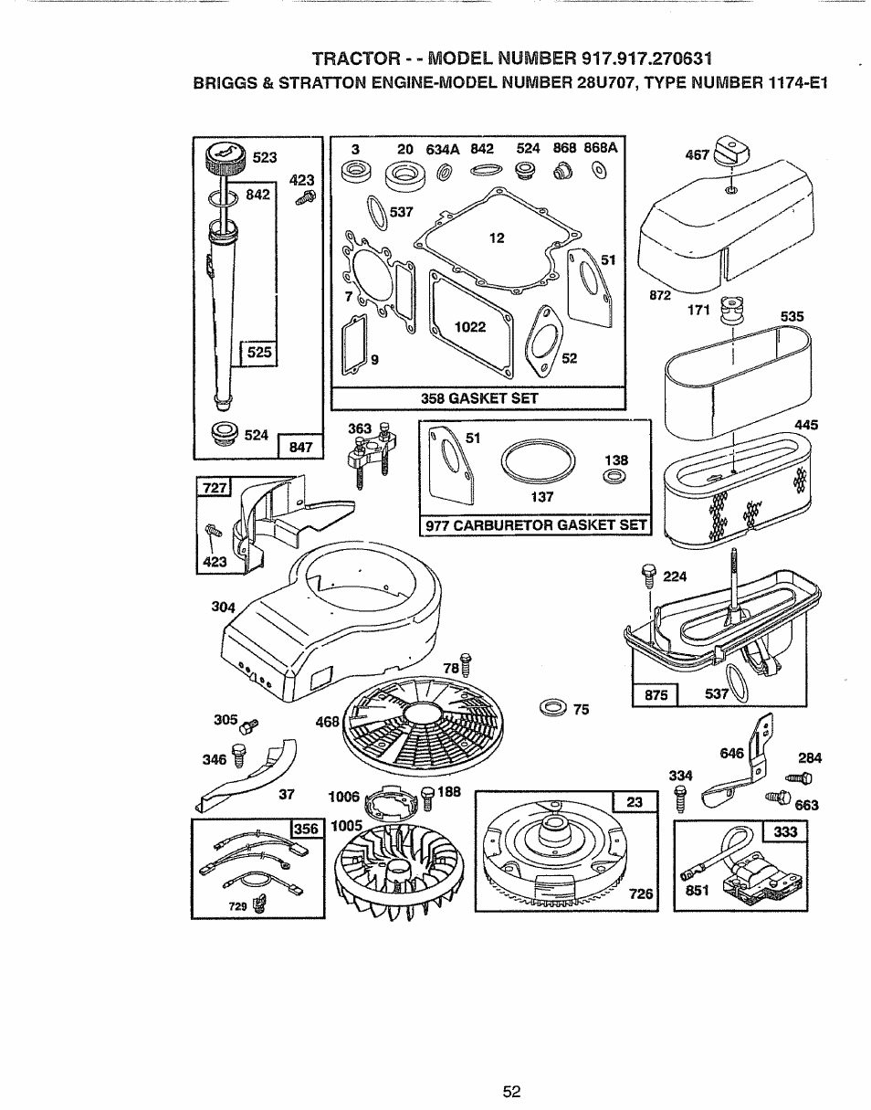 Craftsman 917.270631 User Manual | Page 52 / 60