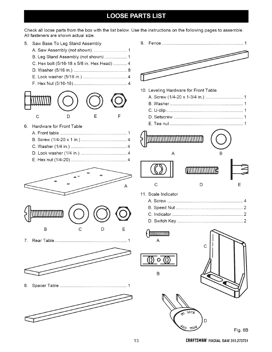 Craftsman 315.273731 User Manual | Page 13 / 80