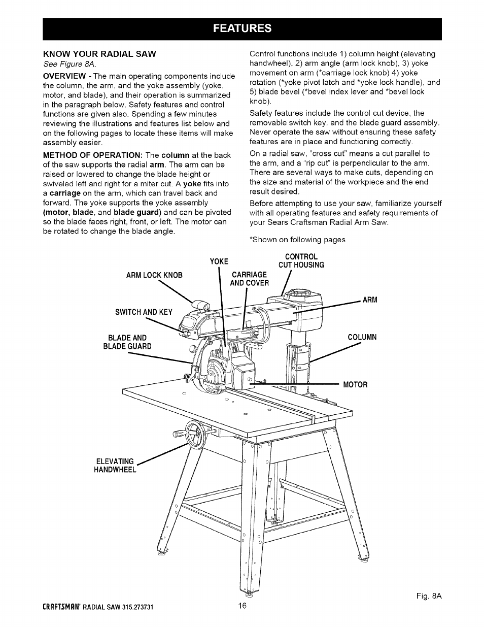 Craftsman 315.273731 User Manual | Page 16 / 80