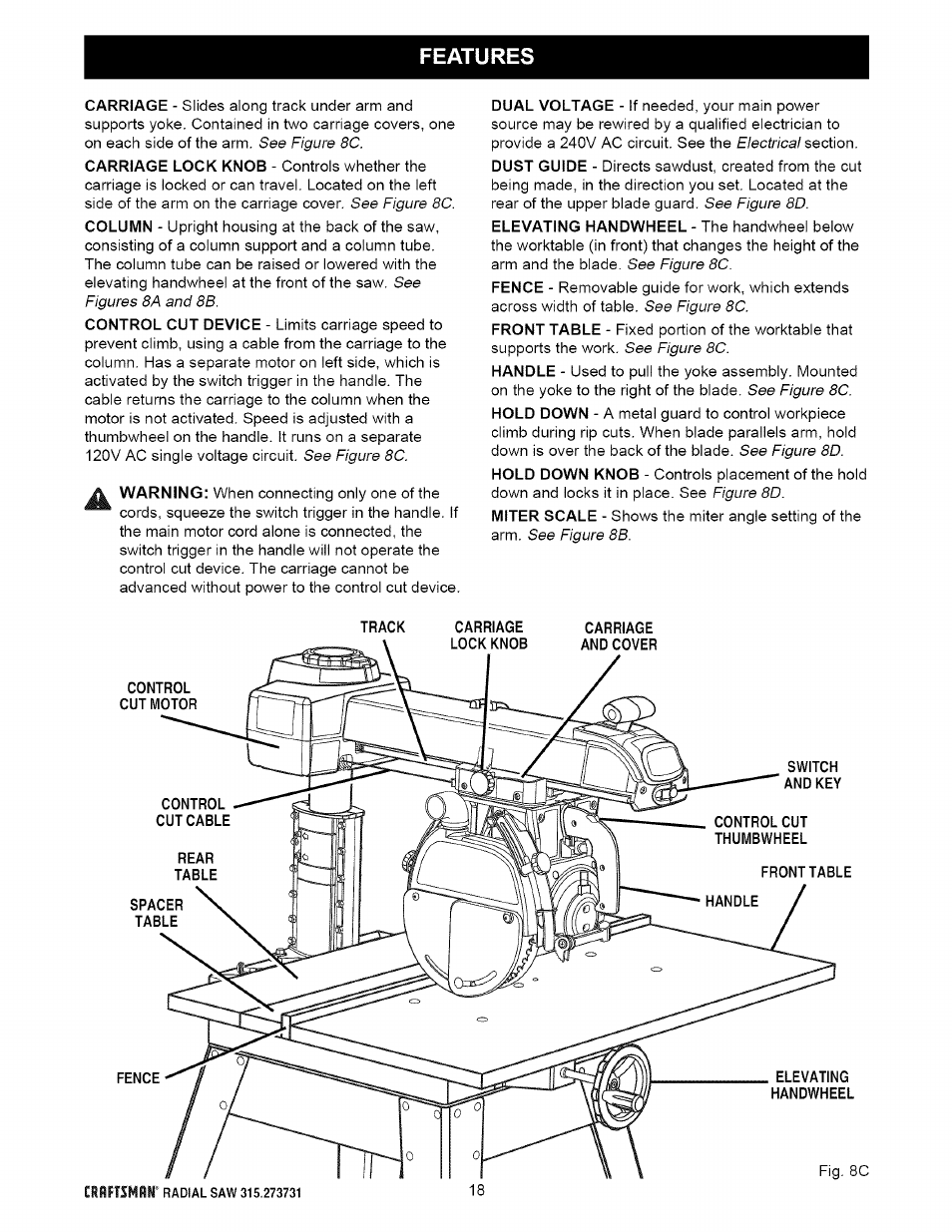 Craftsman 315.273731 User Manual | Page 18 / 80