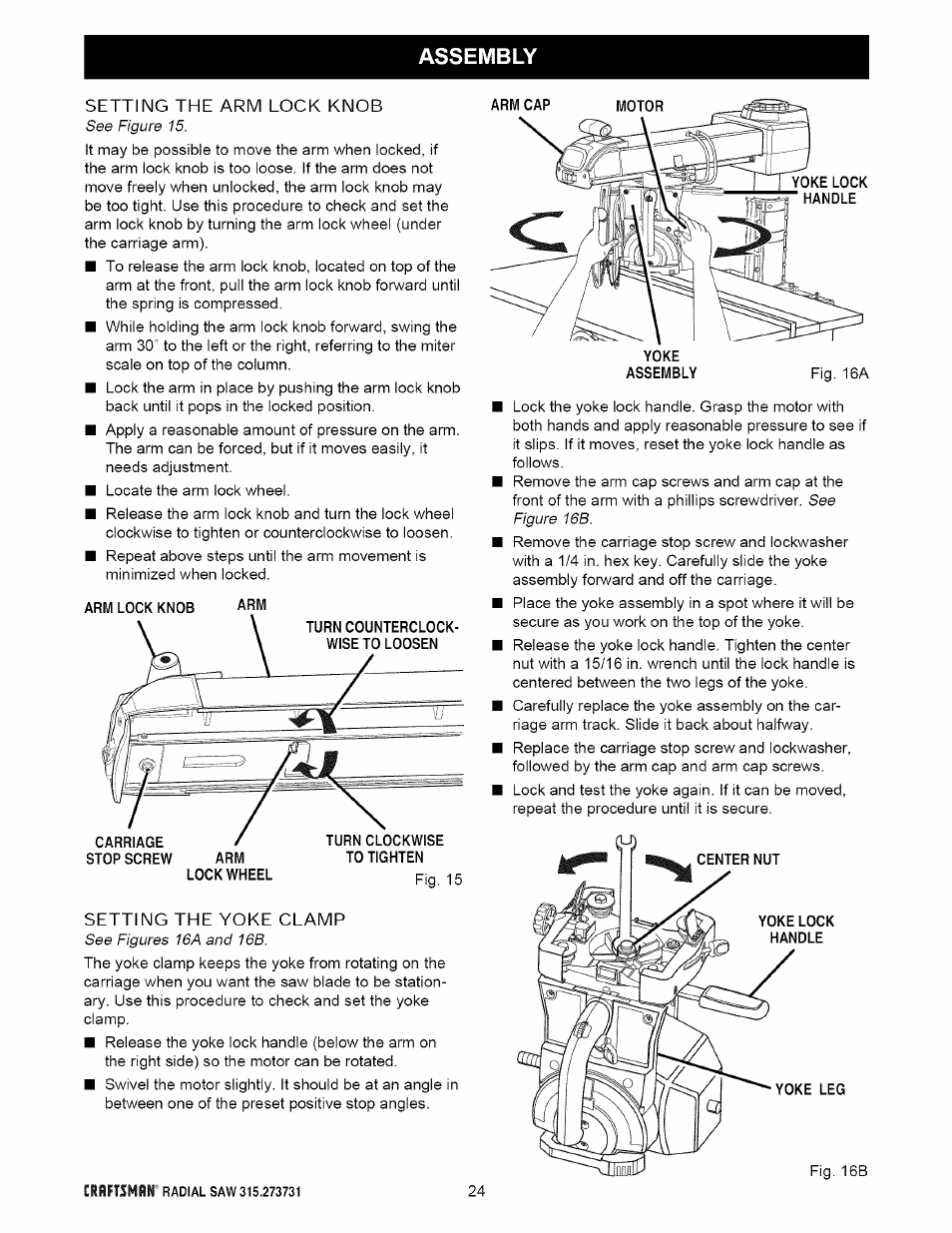 Craftsman 315.273731 User Manual | Page 24 / 80