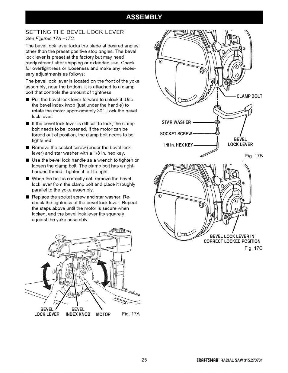 Craftsman 315.273731 User Manual | Page 25 / 80