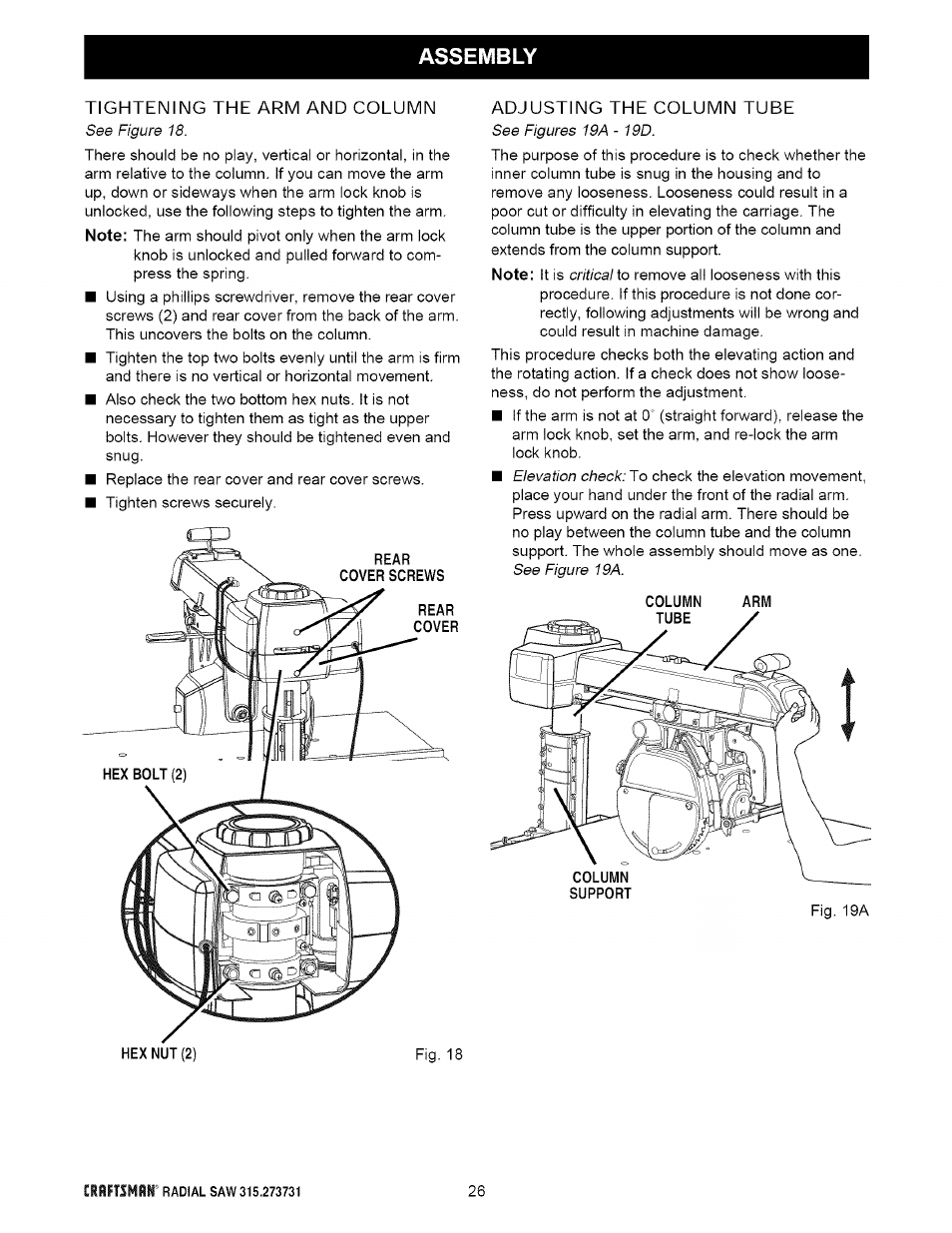 Craftsman 315.273731 User Manual | Page 26 / 80