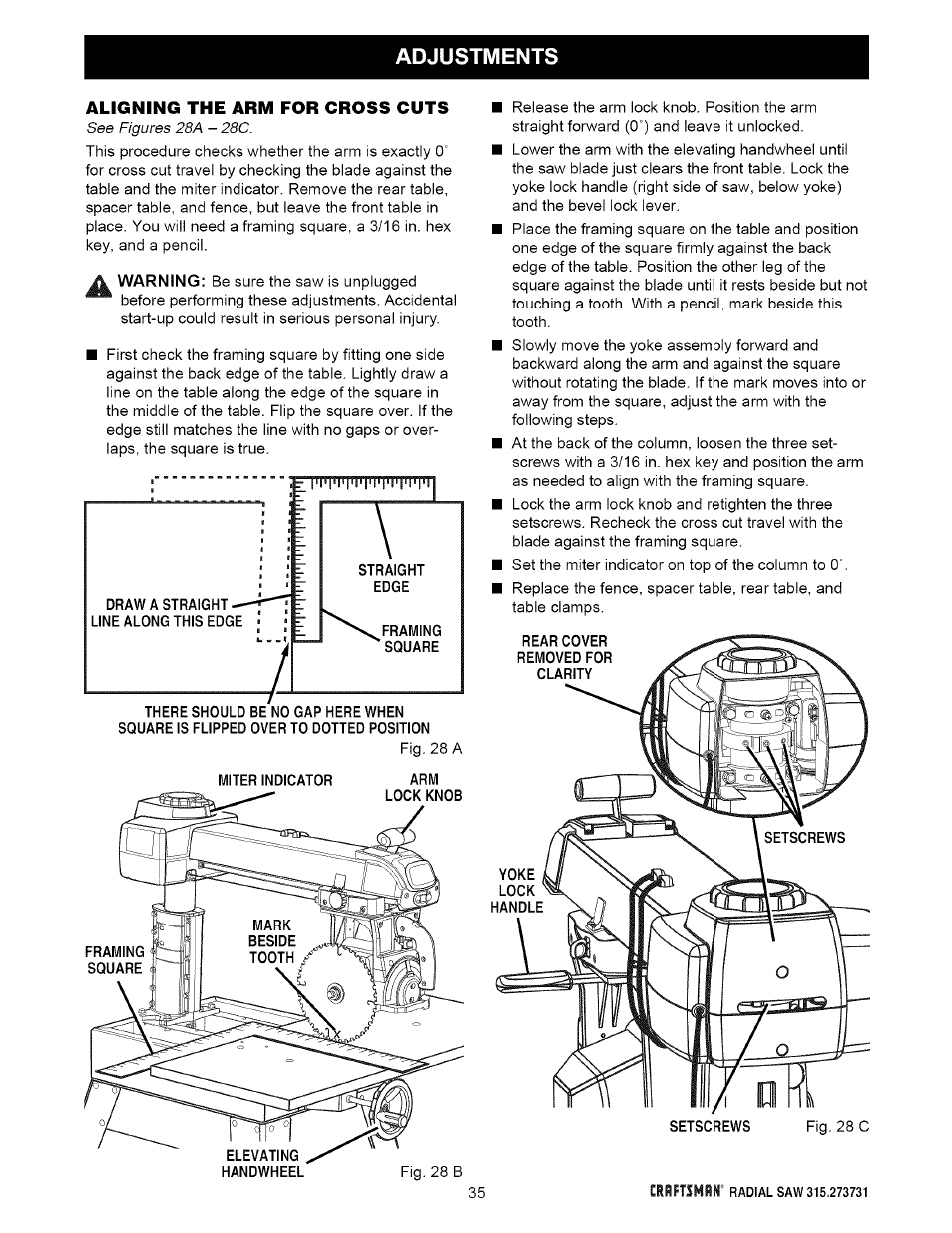 Craftsman 315.273731 User Manual | Page 35 / 80