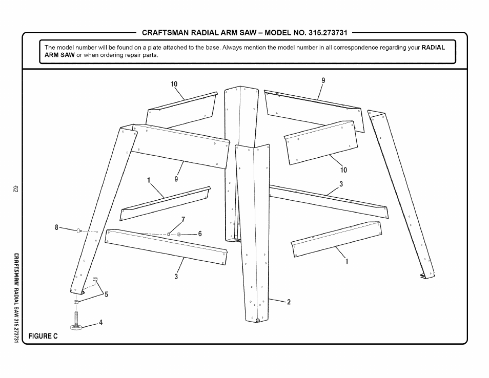 Craftsman 315.273731 User Manual | Page 62 / 80