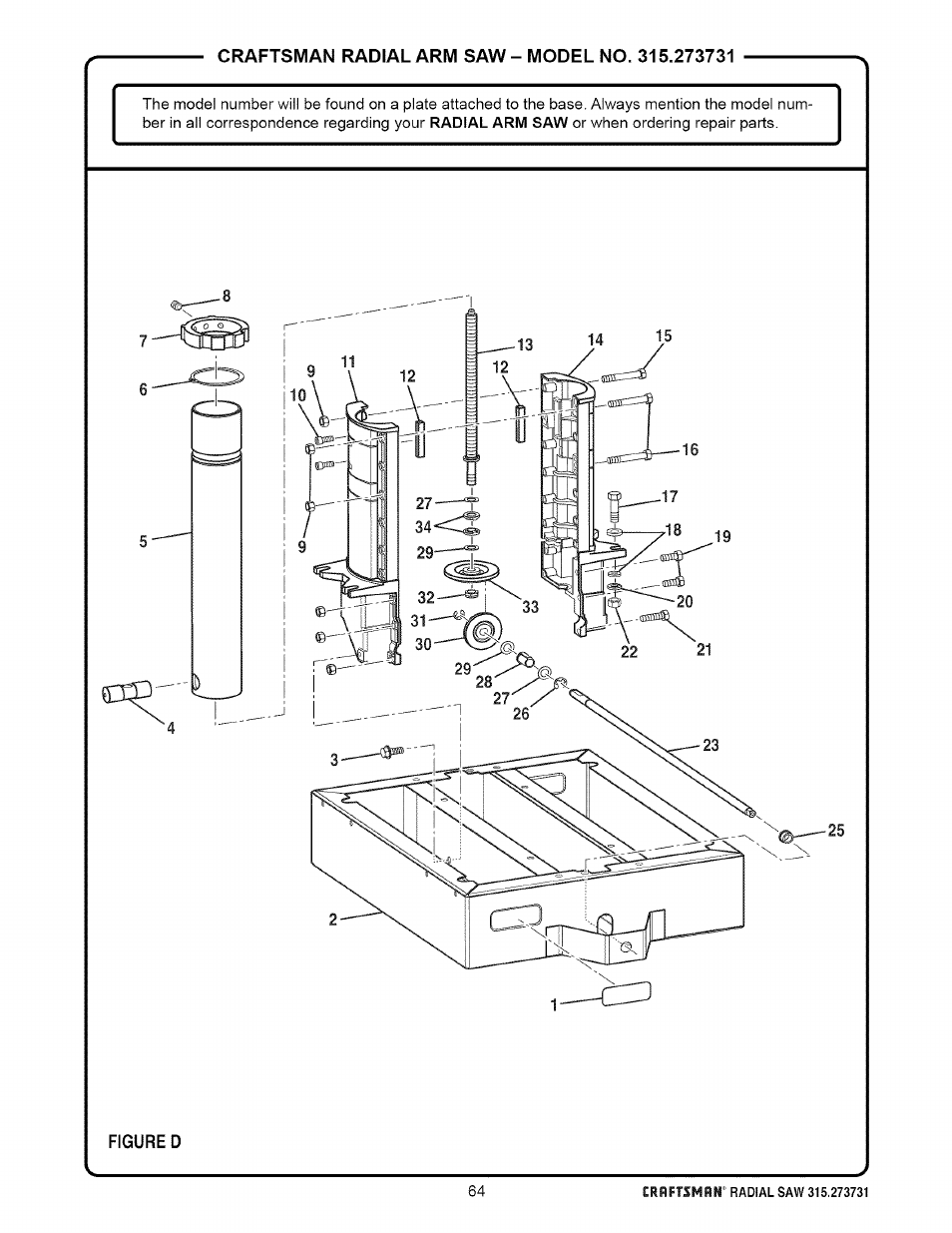 Craftsman 315.273731 User Manual | Page 64 / 80