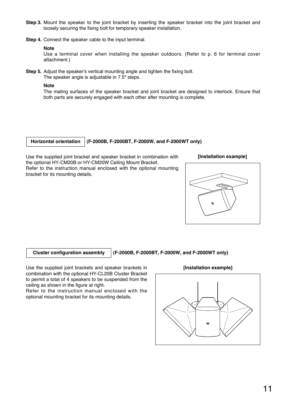 Toa F-2000WTWP User Manual | Page 11 / 20