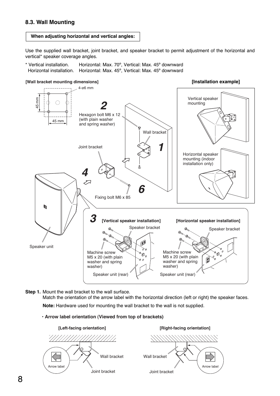 Toa F-2000WTWP User Manual | Page 8 / 20