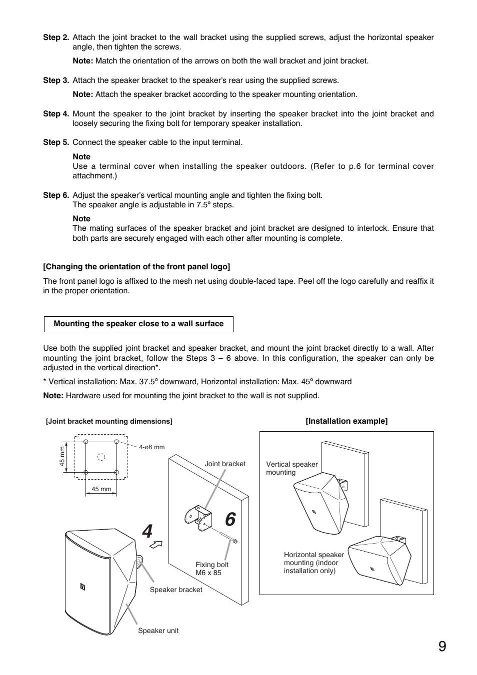 Toa F-2000WTWP User Manual | Page 9 / 20