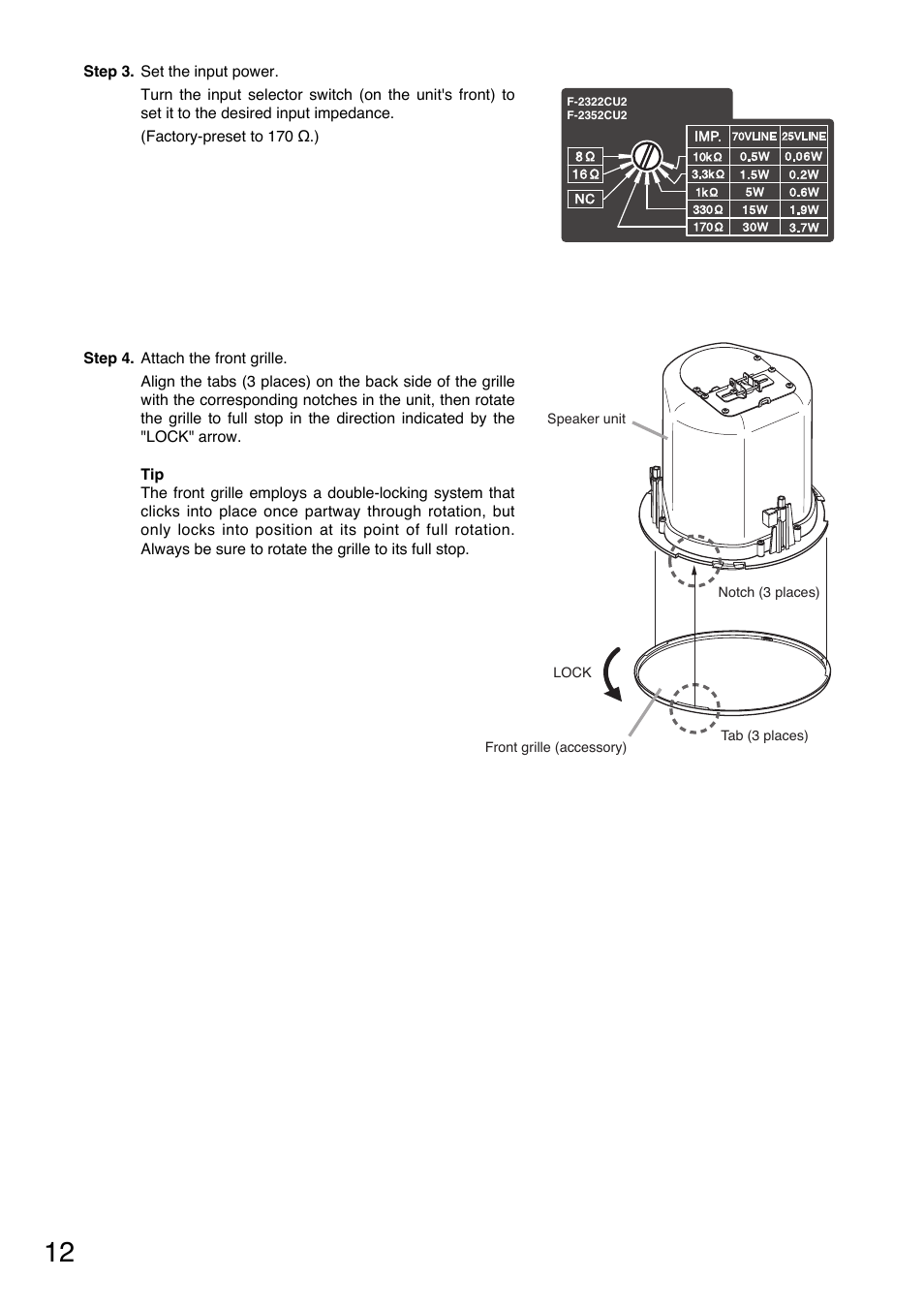 Toa F-2352CU2 User Manual | Page 12 / 16