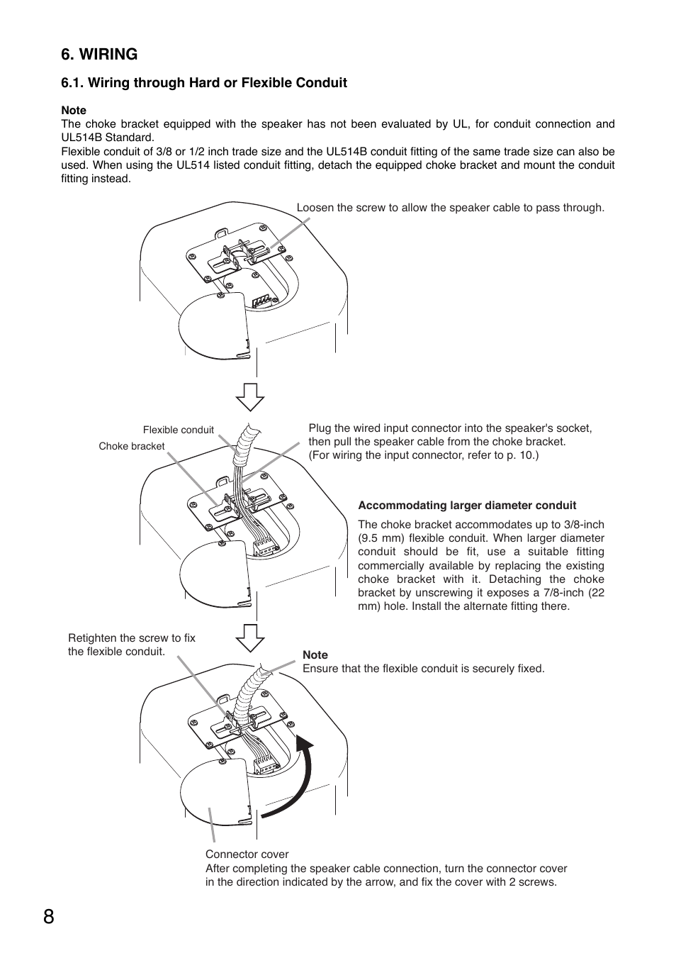 Wiring | Toa F-2852CU2 User Manual | Page 8 / 16