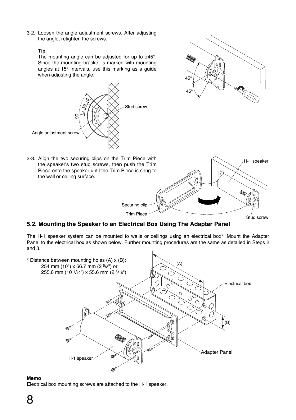 Toa H-1 User Manual | Page 8 / 12