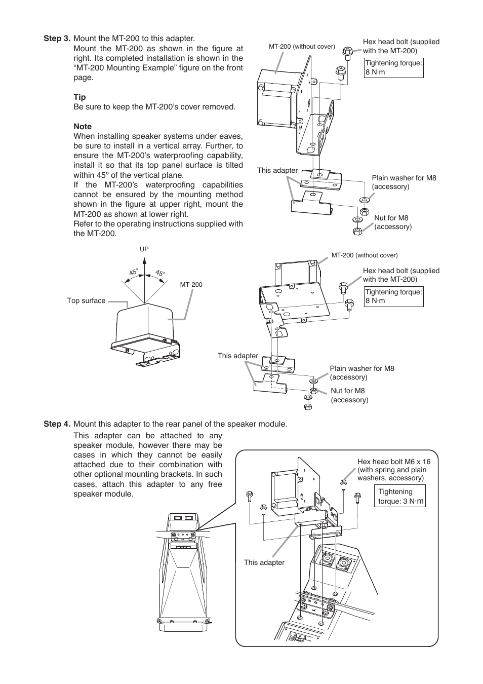 Toa HY-MT7 User Manual | Page 3 / 4