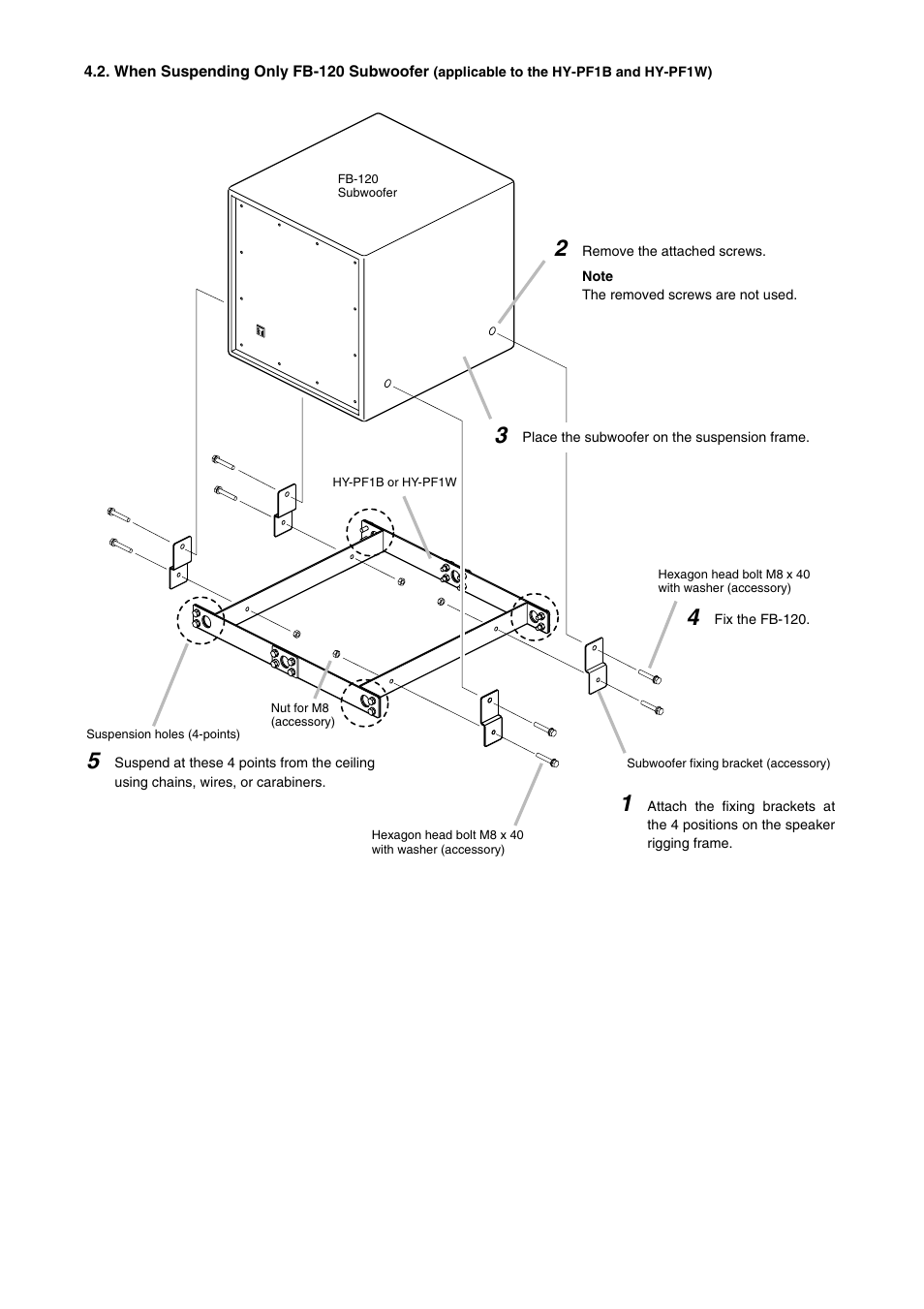 Toa HY-PF1WP User Manual | Page 3 / 4