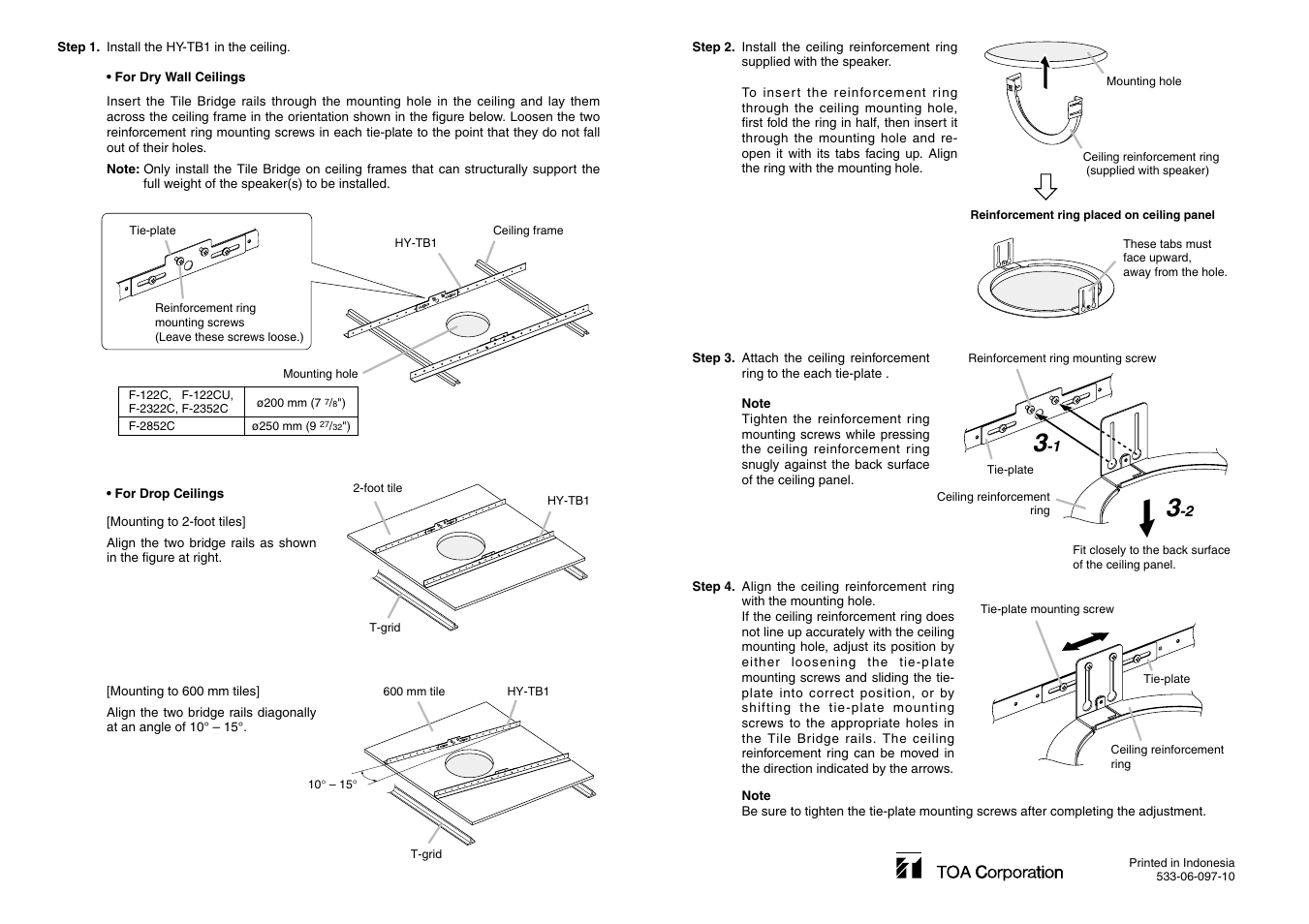 Toa HY-TB1 User Manual | Page 2 / 2