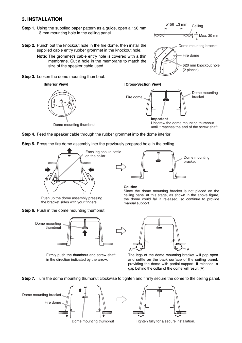 Installation | Toa PC-1867FC User Manual | Page 2 / 4