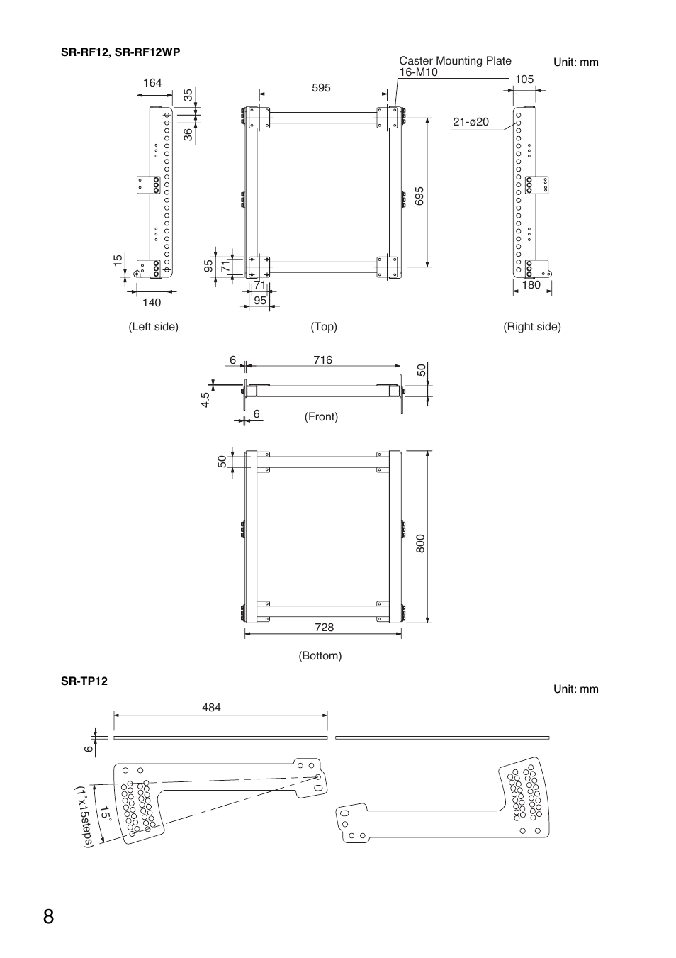 Toa SR-TP12 User Manual | Page 8 / 24