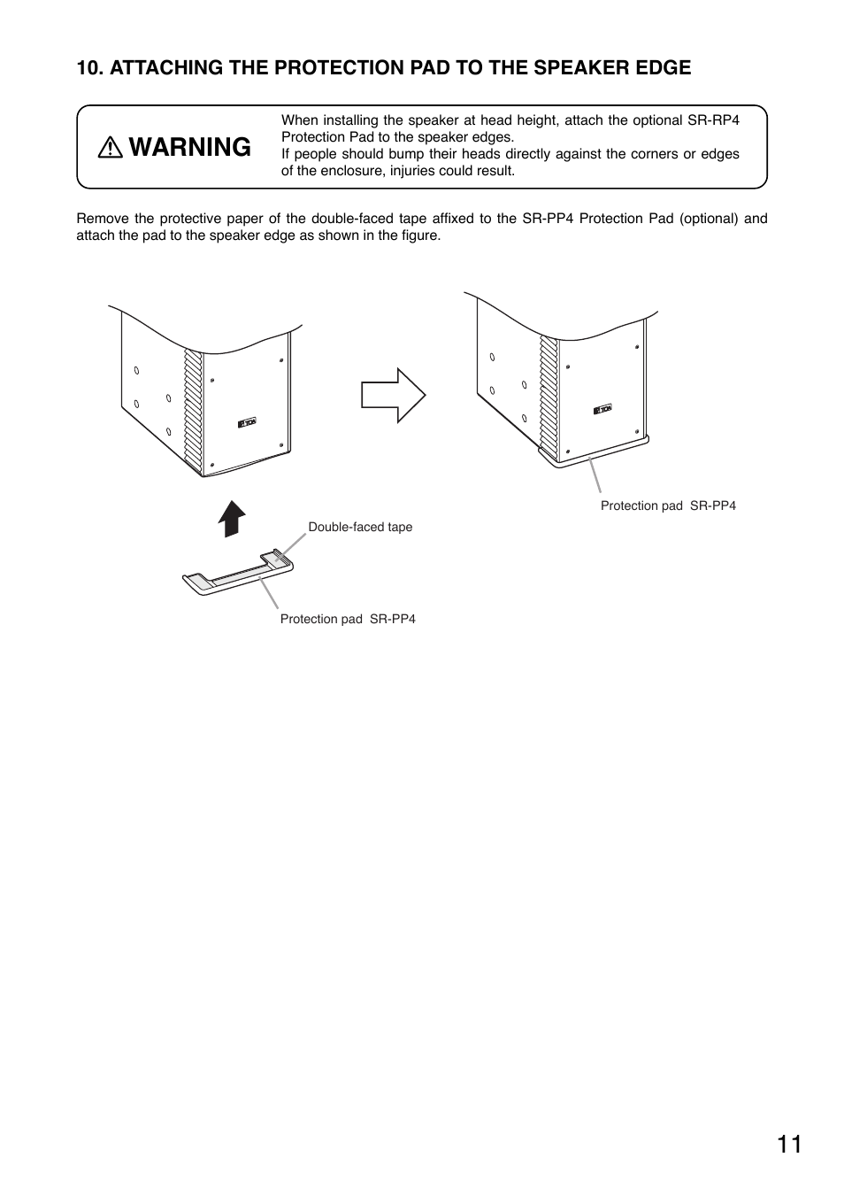 Warning | Toa SR-PP4 User Manual | Page 11 / 16