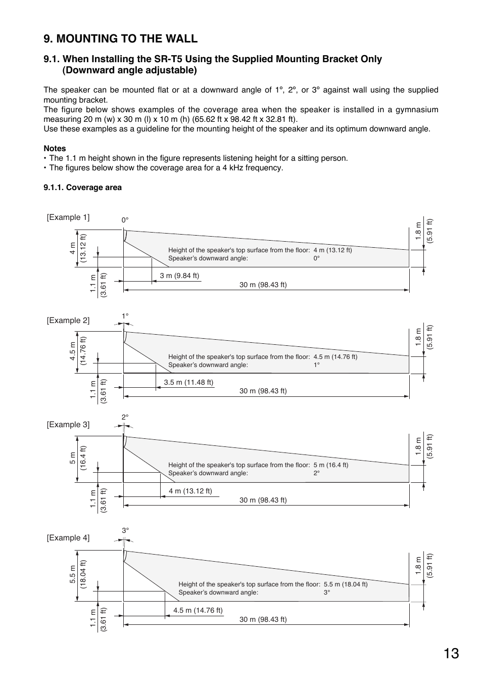 Mounting to the wall | Toa SR-PB5 User Manual | Page 13 / 24