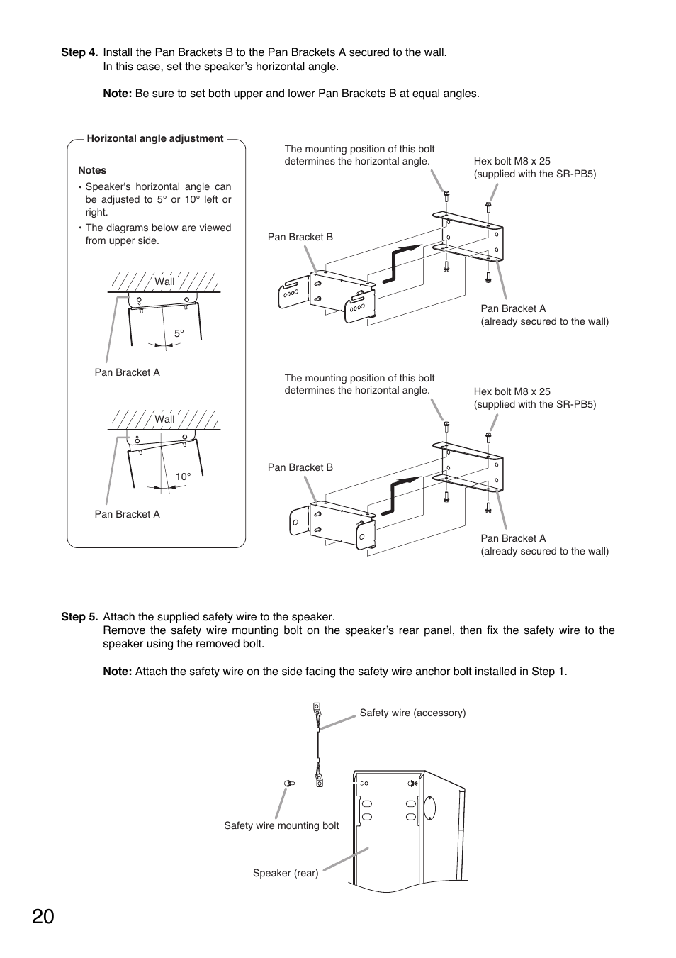Toa SR-PB5 User Manual | Page 20 / 24