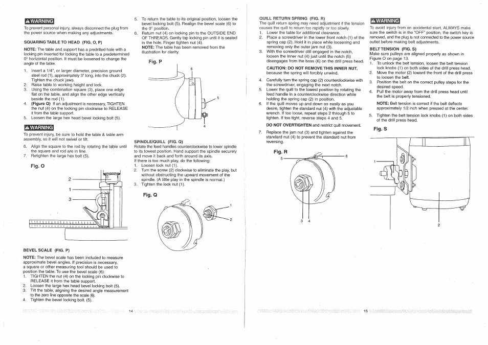 Know your drill press | Craftsman 137.219100 User Manual | Page 8 / 23
