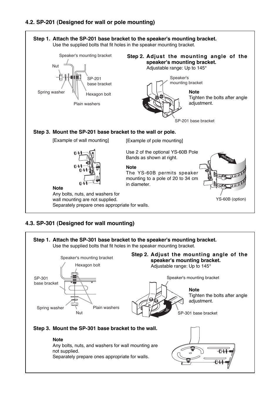 Toa SP-301 User Manual | Page 3 / 4