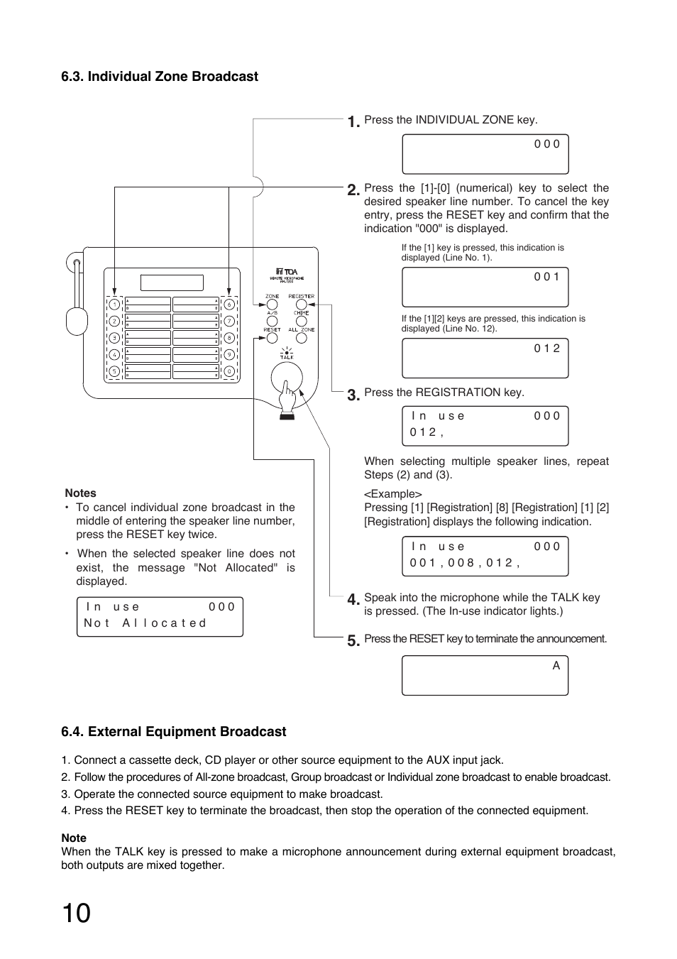 Toa RM-1200 User Manual | Page 10 / 20