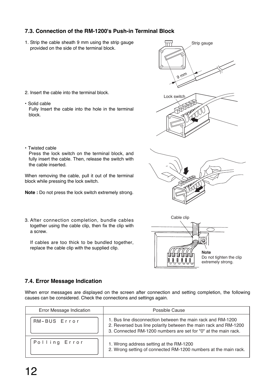 Toa RM-1200 User Manual | Page 12 / 20