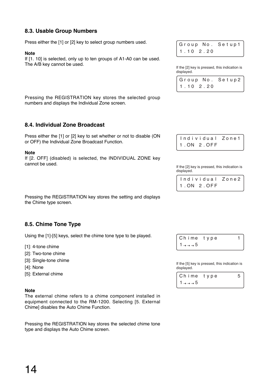 Toa RM-1200 User Manual | Page 14 / 20