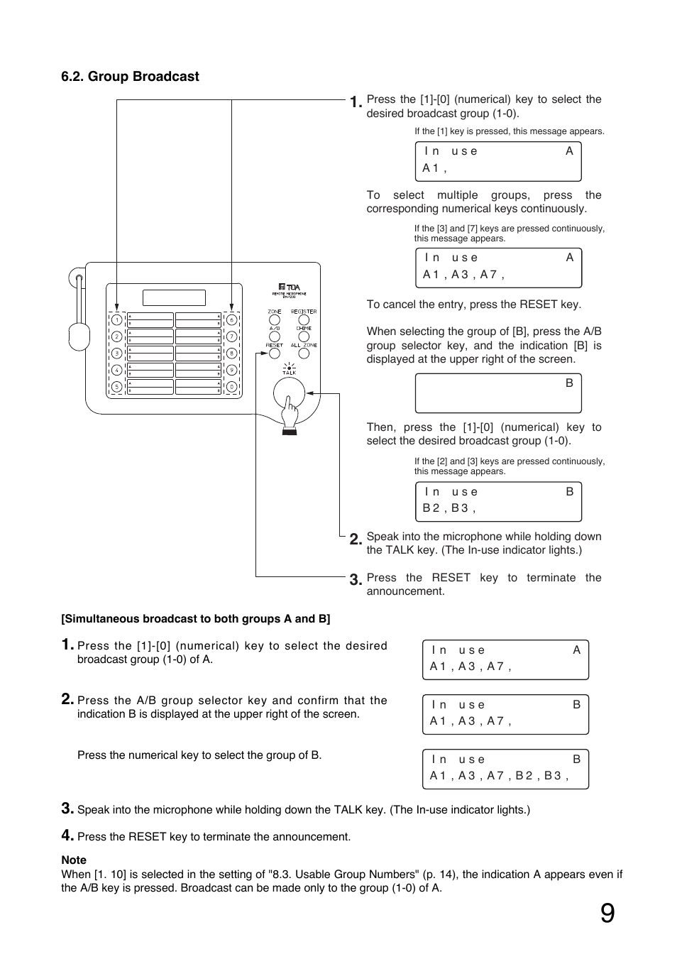 Toa RM-1200 User Manual | Page 9 / 20