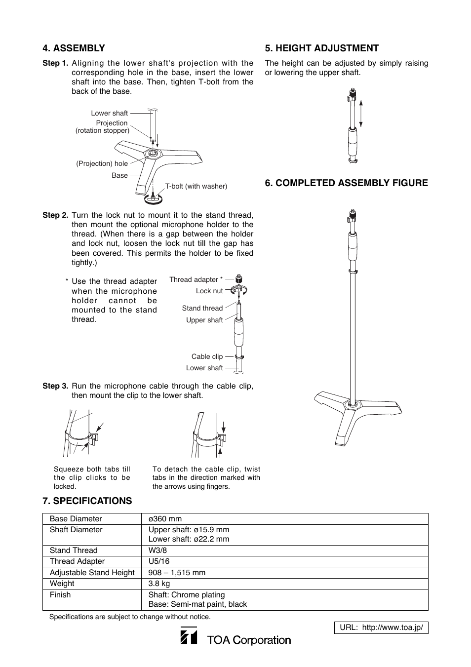 Toa ST-310F User Manual | Page 2 / 2