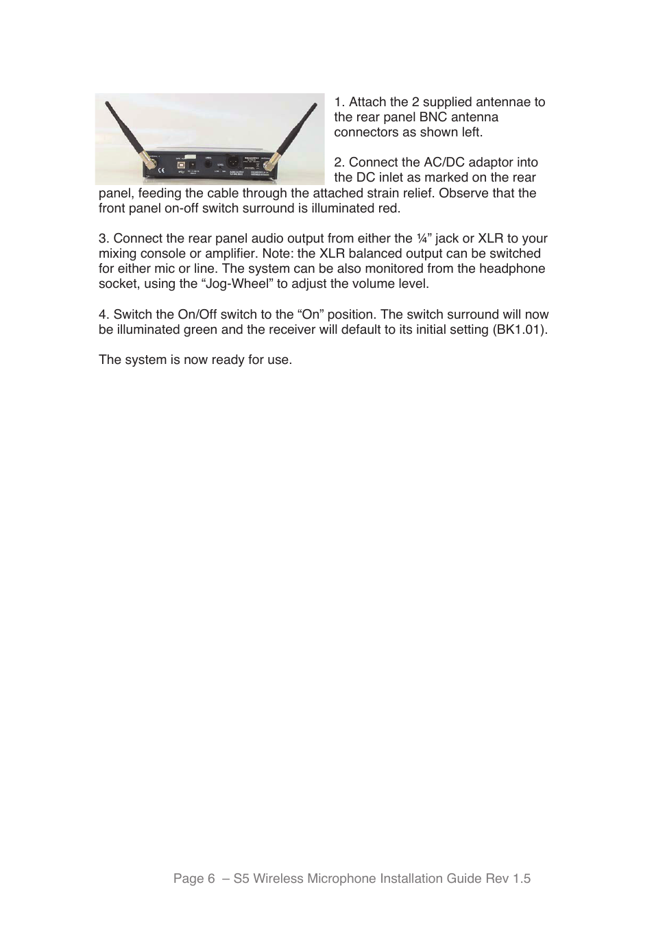 Toa S5 Series Installation User Manual | Page 7 / 28