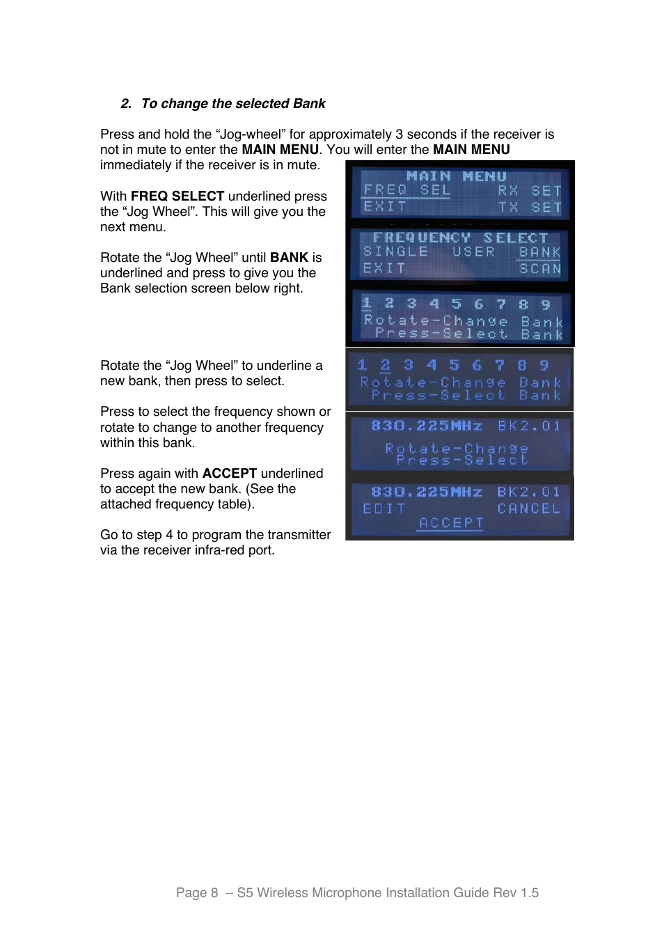 Toa S5 Series Installation User Manual | Page 9 / 28