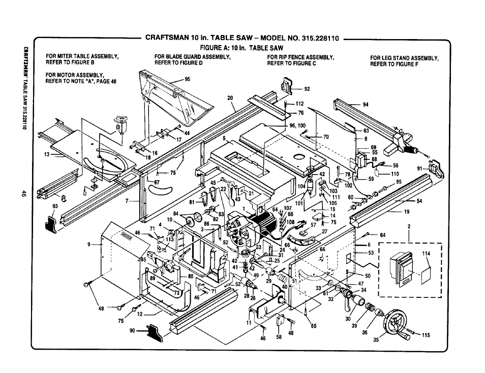 Craftsman 315.228110 User Manual | Page 46 / 54