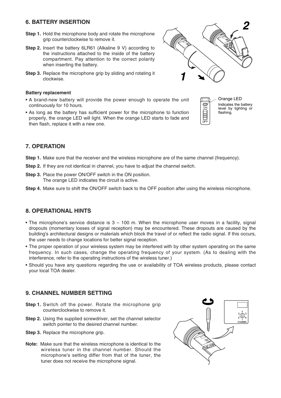Toa WM-3220 User Manual | Page 3 / 4