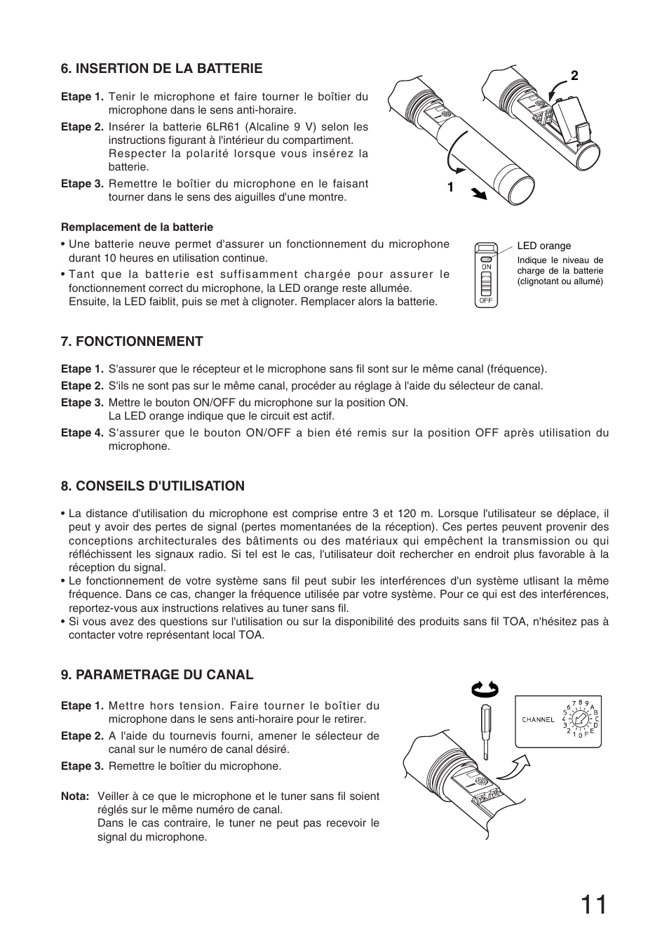 Toa WM-4210 User Manual | Page 11 / 16