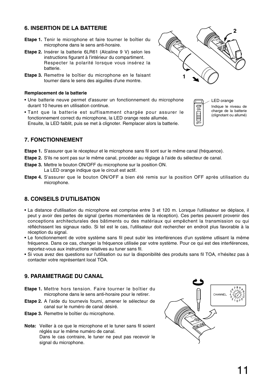 Toa WM-4220 User Manual | Page 11 / 16