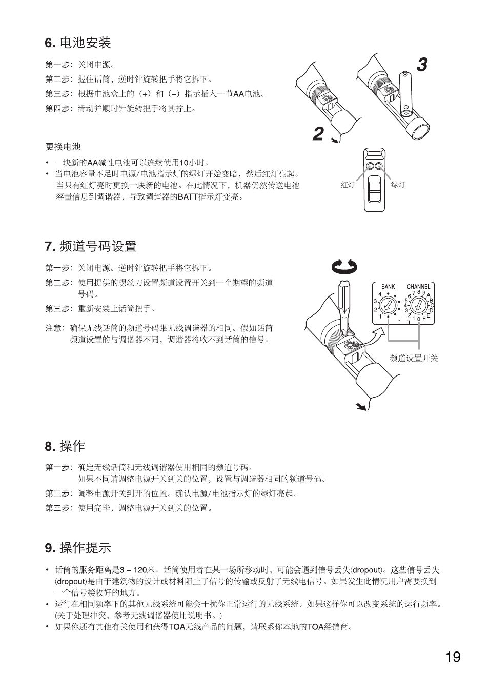Toa WM-5220 User Manual | Page 19 / 24