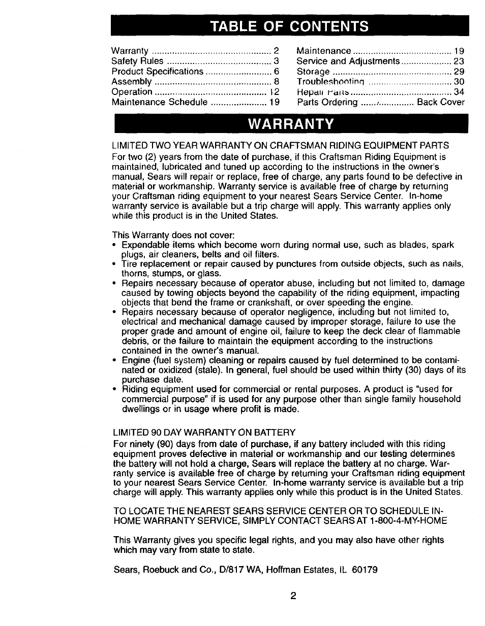 Craftsman 917.271815 User Manual | Page 2 / 60